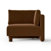 Dase Corner Rich Velvet – Brun Soffa