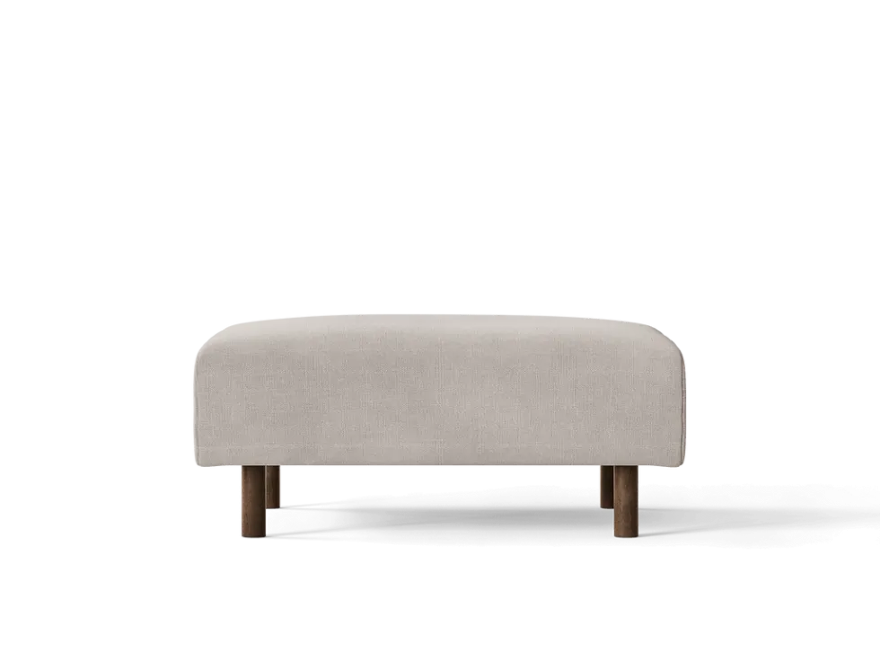 Dase Ottoman Cotton L – Natural Fotpall