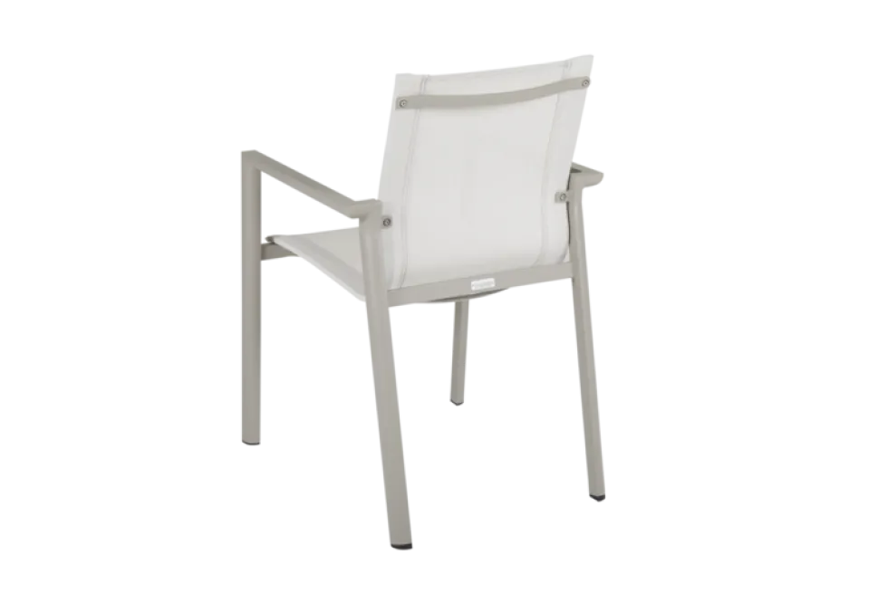 Delia khaki/textilene karmstol