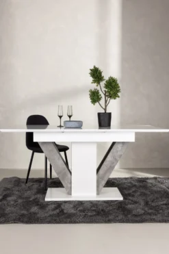 Disa Rektangulära Matbord 120 x 80 White