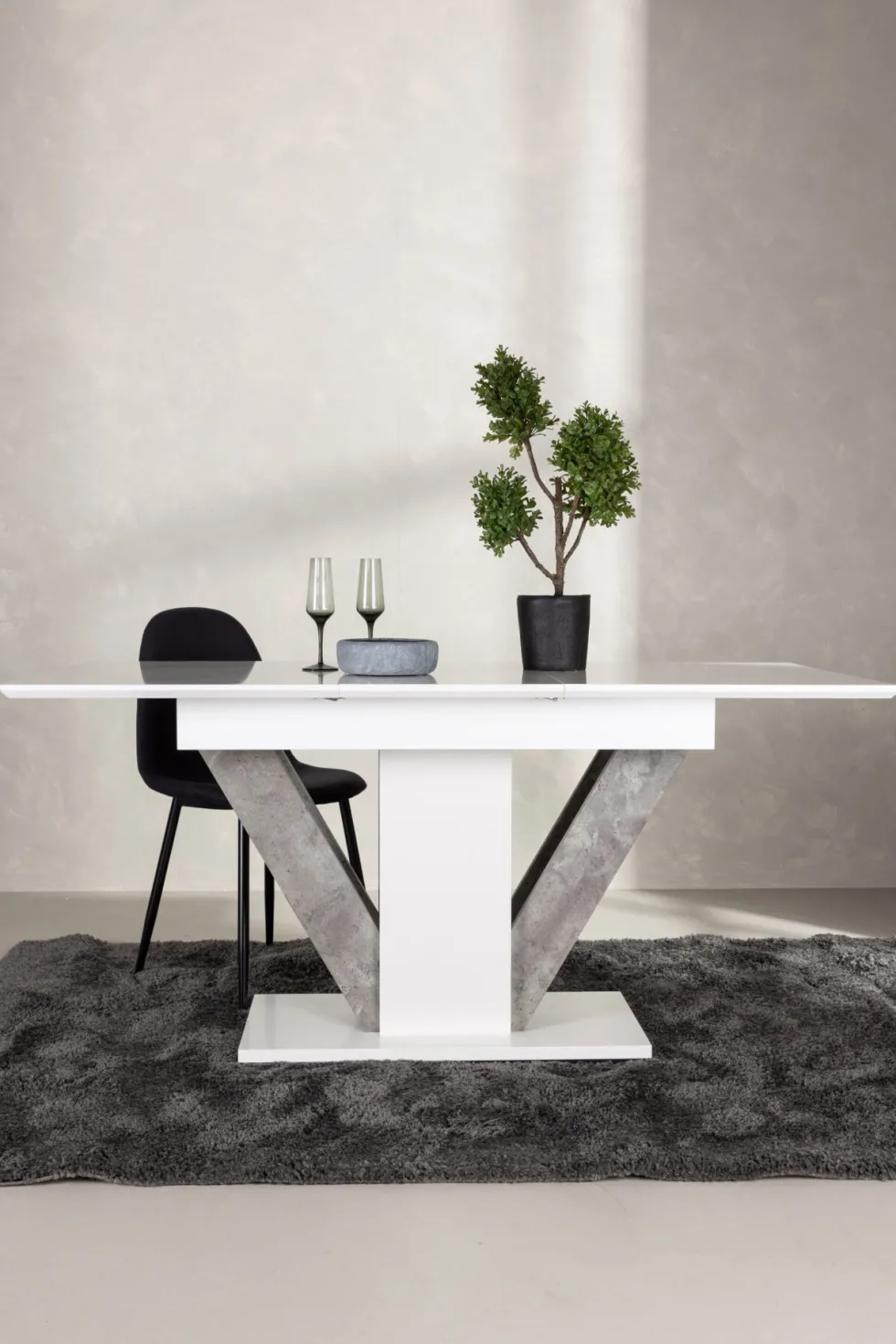 Disa Rektangulära Matbord 120 x 80 White
