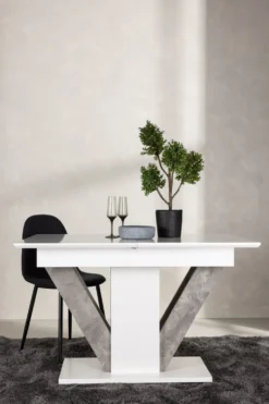 Disa Rektangulära Matbord 120 x 80 White
