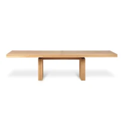 Double extendable dining table