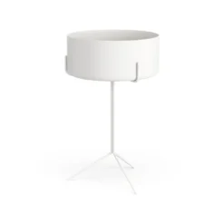 Drum runt bord med hög skål Ø40 cm höjd 56 cm