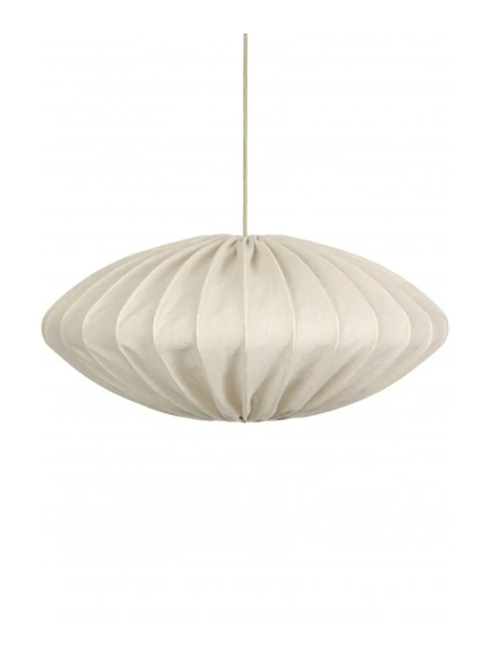 Ellipse 80 – Taklampa i bomull eller linne, 80 cm