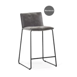 ELVIS barstol MF Nilla beige/ben svart metall