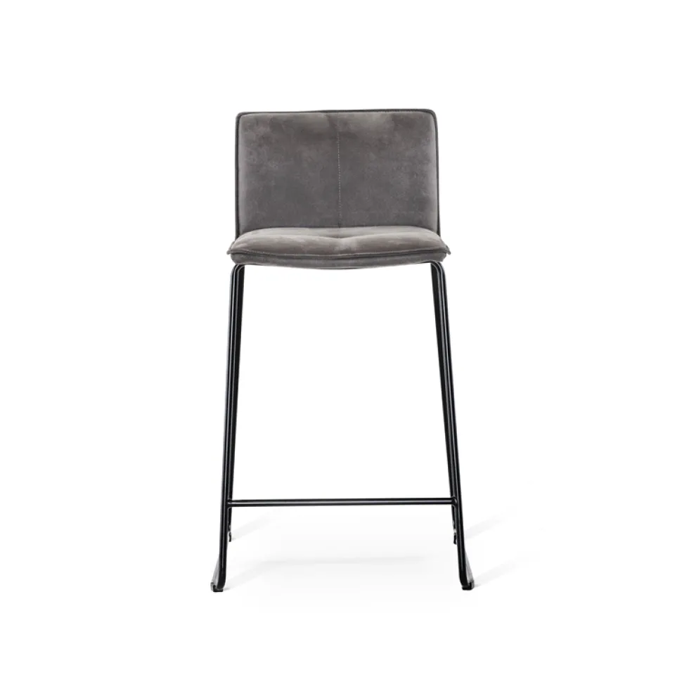 ELVIS barstol MF Nilla beige/ben svart metall