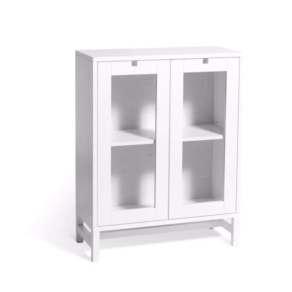 Falsterbo Skåp Täckta Dörrar 90 cm Vitlack