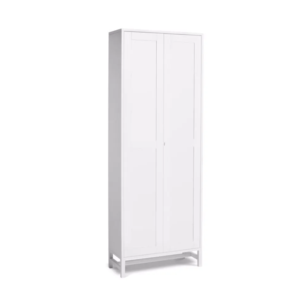 Falsterbo Skåp Täckta Dörrar 190 cm Vitlack