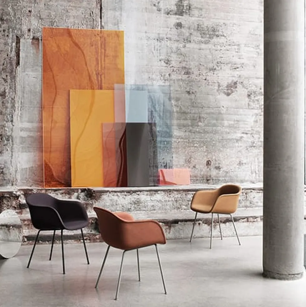 Fiber armchair swivel base