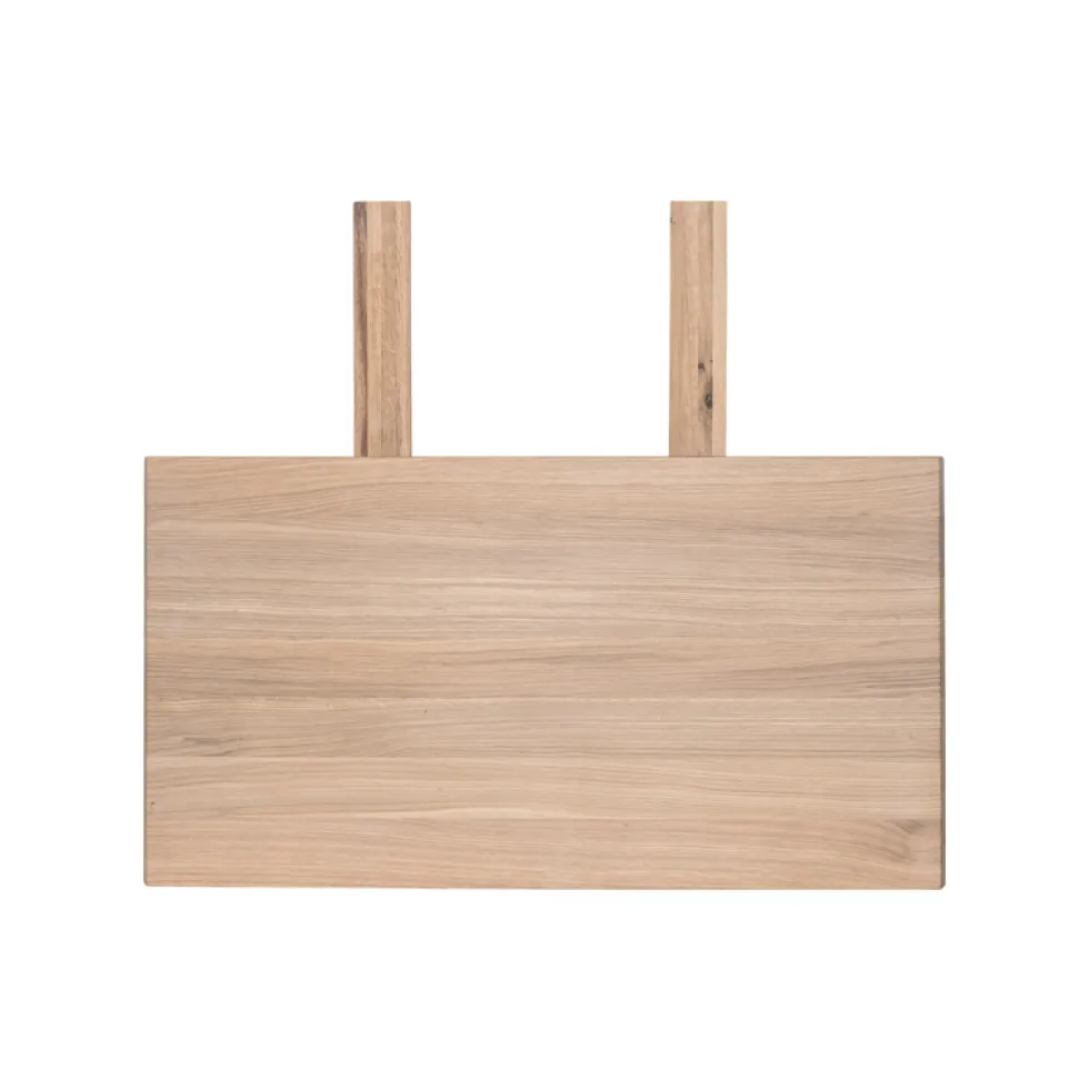 FLEET matbord 160 cm vitoljad ek, svart U-ben