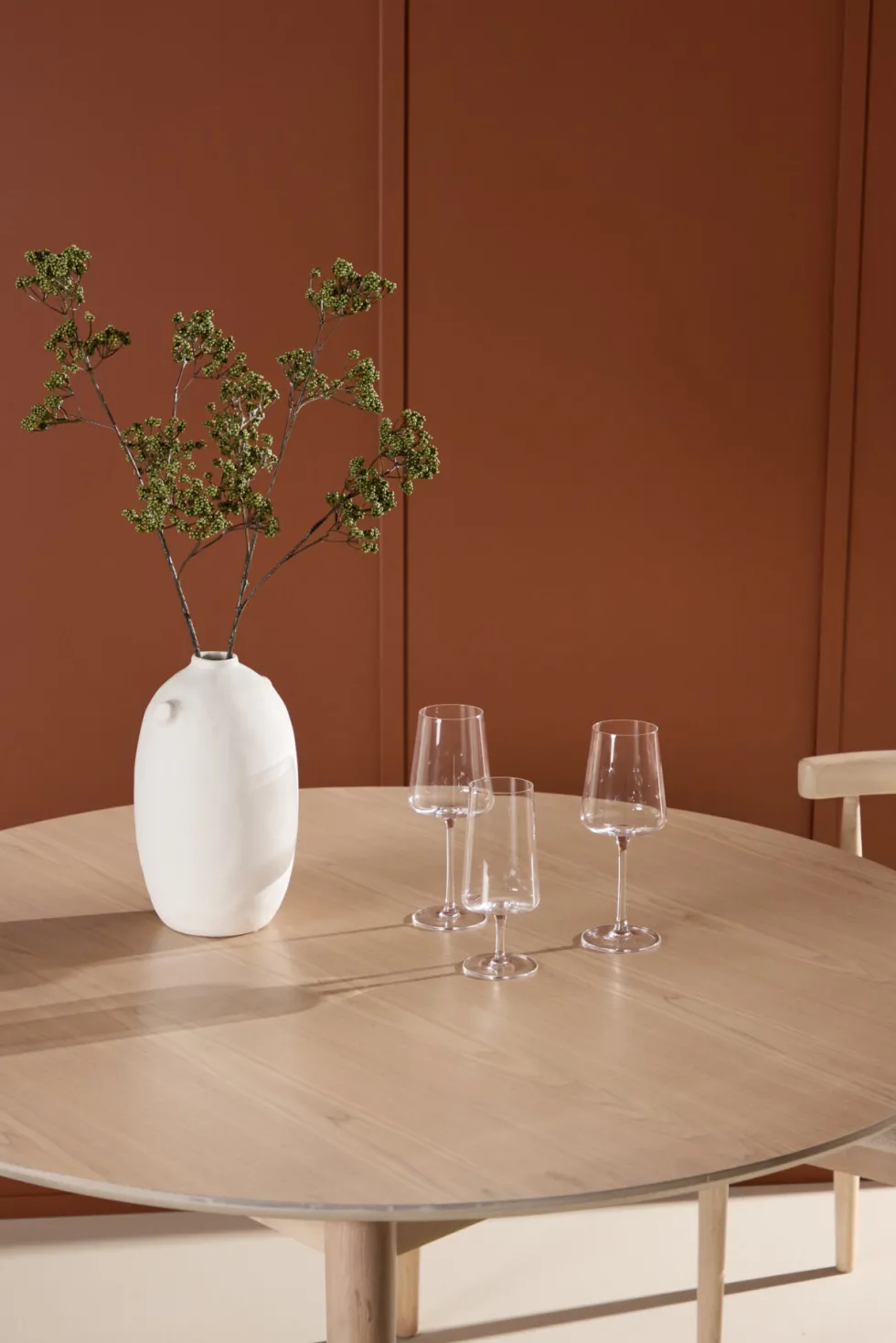 Flora Runda Matbord ⌀120 Whitewash