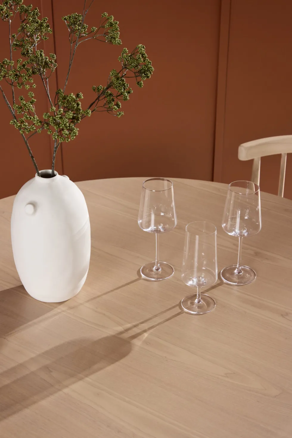 Flora Runda Matbord ⌀120 Whitewash