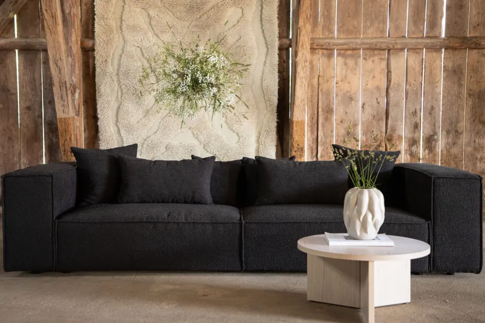 Gillholmen 3-sits soffor Black