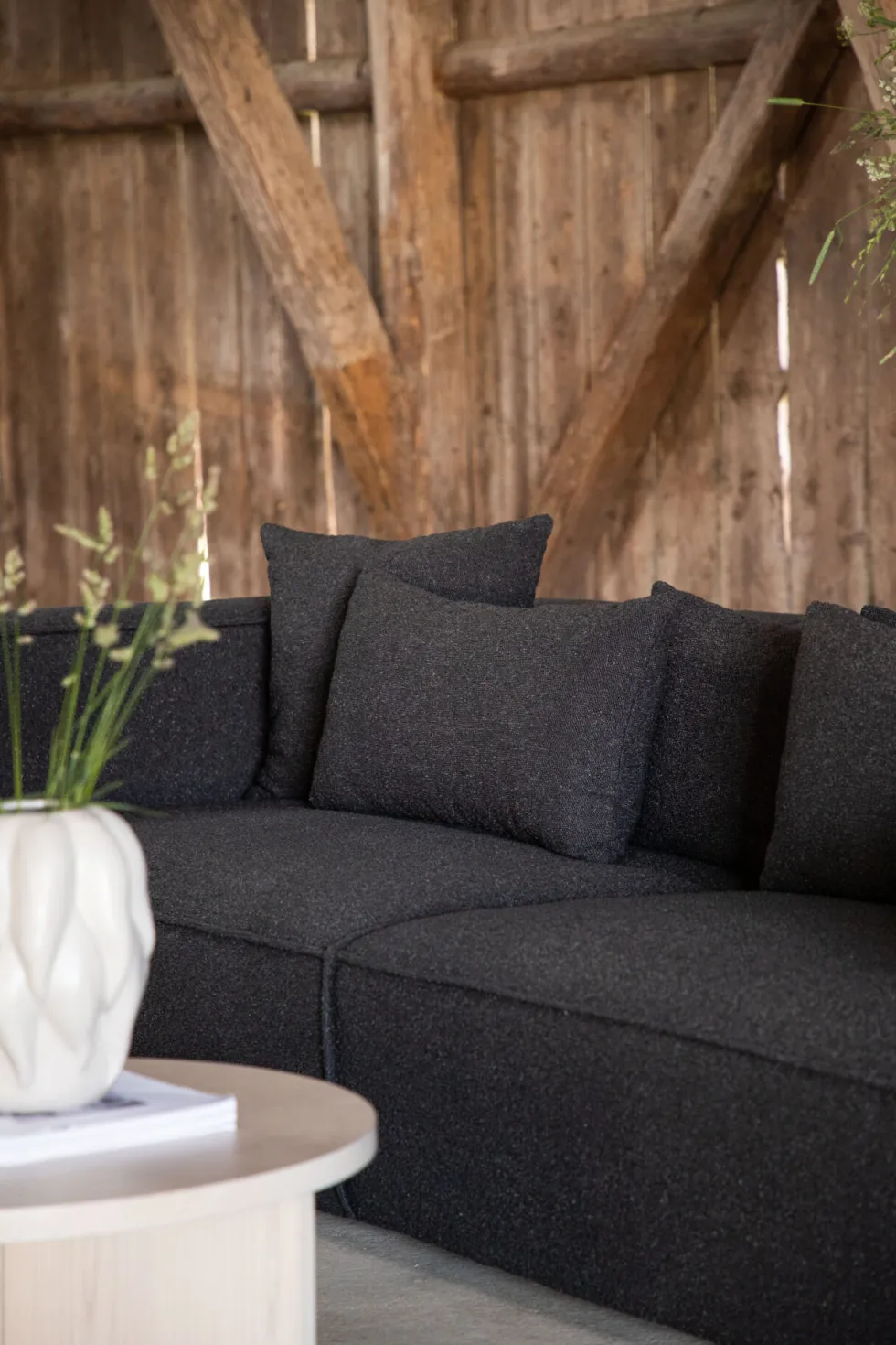 Gillholmen 3-sits soffor Black