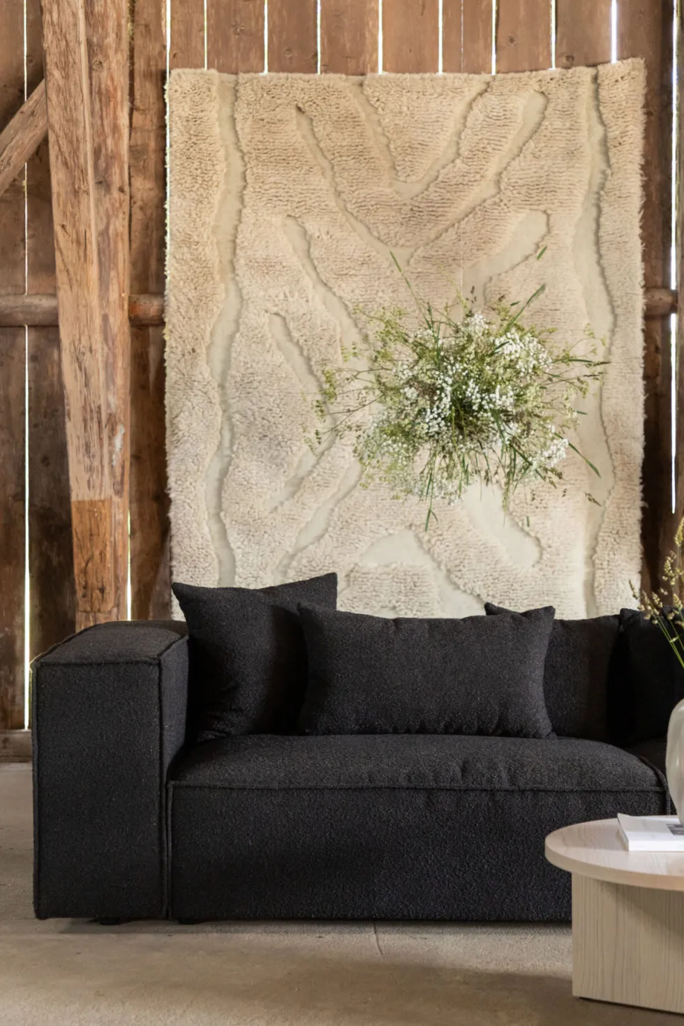 Gillholmen 3-sits soffor Black