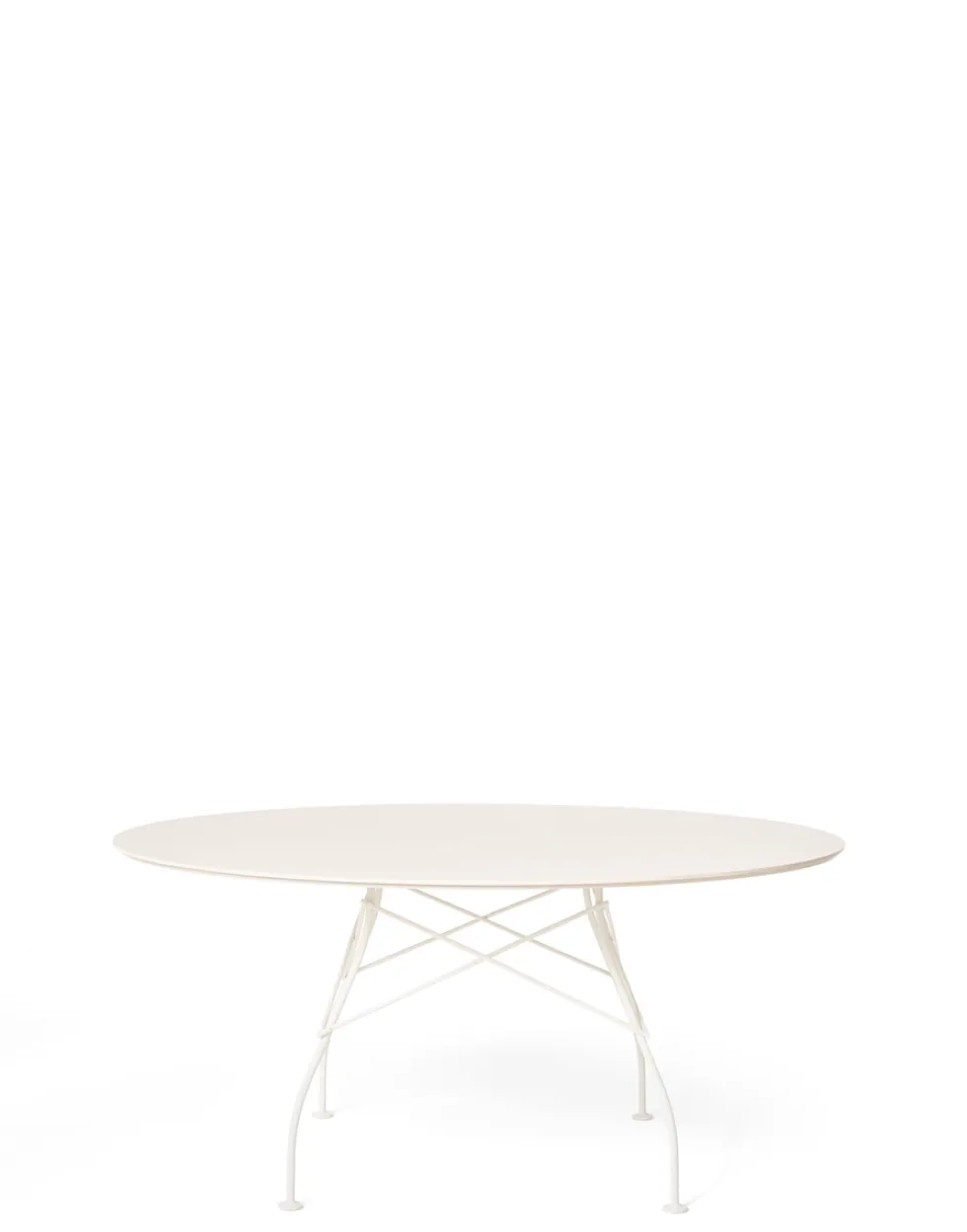 Glossy runt utebord 150cm