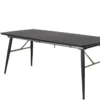 Gold Rektangulära Matbord 180 x 85 Black