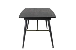 Gold Rektangulära Matbord 180 x 85 Black