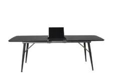 Gold Rektangulära Matbord 180 x 85 Black