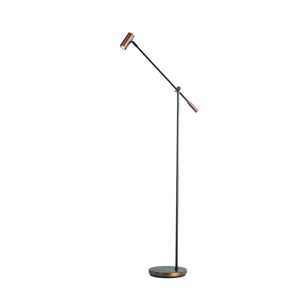 Golvlampa Cato höjd 100-133,9cm oxid dimbar