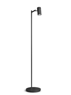 Golvlampa Holder svart