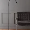 Golvlampa Ledro höjd 101,5-124cm mattsvart
