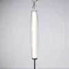 Golvlampa Zenta svartstruktur/opal glas