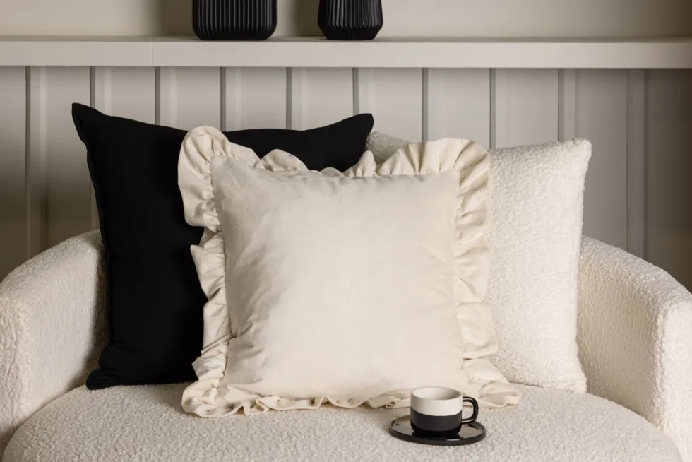 Hailey Kuddfodral 50 x 50 White