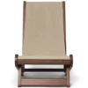 Hemi Lounge Chair – Mörkbetsad/Naturlig