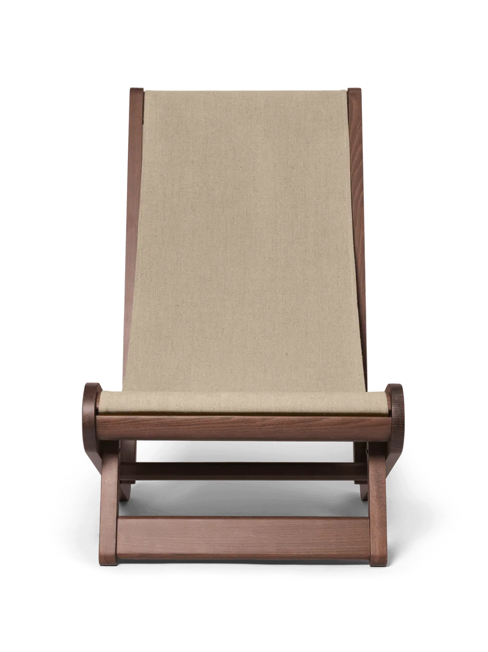 Hemi Lounge Chair – Mörkbetsad/Naturlig