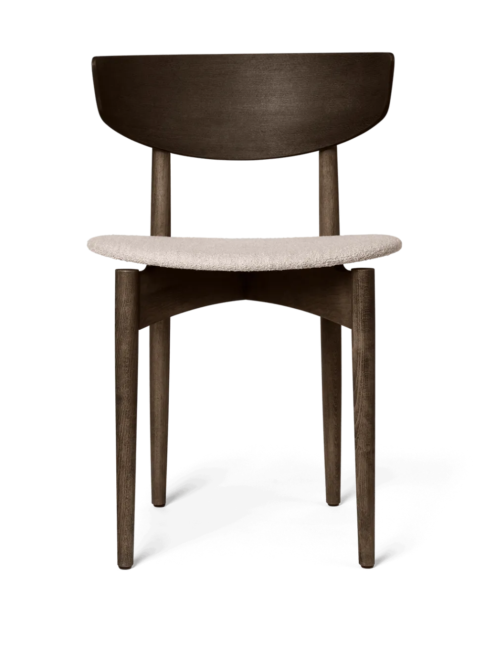 Herman Dining Wo Soft Bouclé – Mörkbetsad bok/Natur Stol