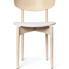 Herman Dining Wo Soft Bouclé – Vit bok / Off-White Stol