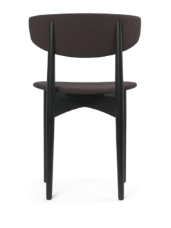 Herman Dining Wo Uph Grain – Svart Ash/Choklad Stol