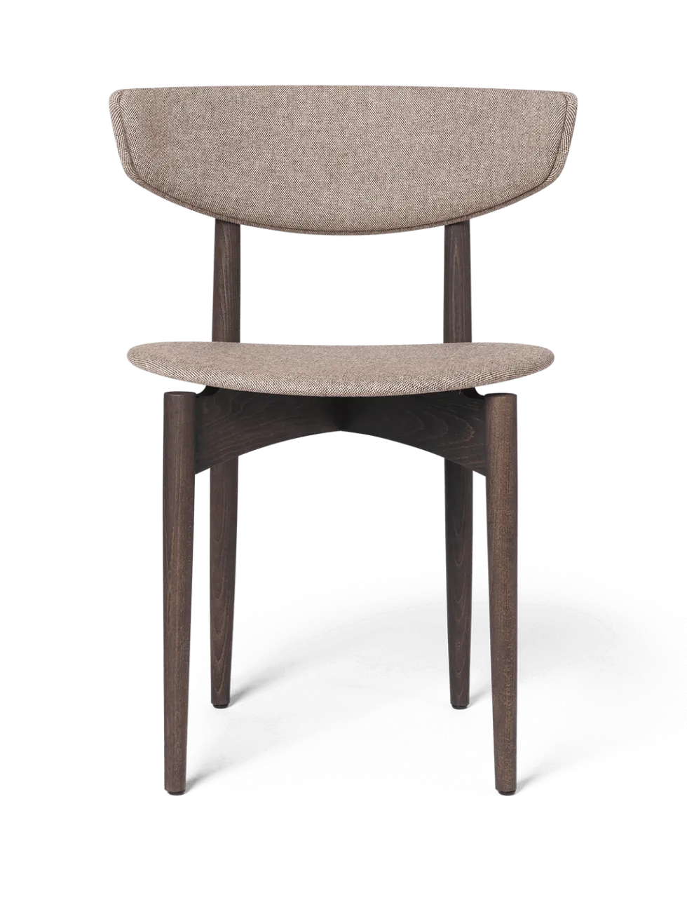 Herman Dining Wo Uph Main Line Lin – Mörkbetsad bok/kaffe Stol