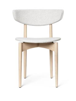 Herman Dining Wo Uph Soft Bouclé – Vit Bok/Off-White Stol