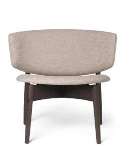 Herman Lounge Wo Boucle – Mörkbetsad bok/sand Stol