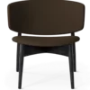 Herman Lounge Wo Grain – Svart/choklad Stol
