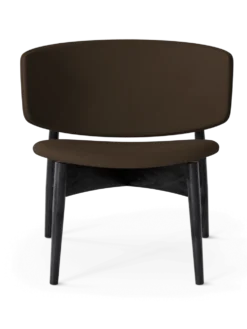 Herman Lounge Wo Grain – Svart/choklad Stol