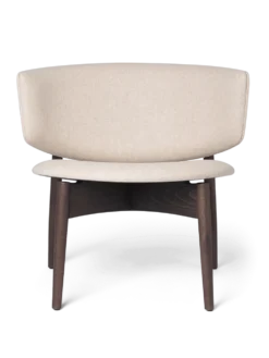 Herman Lounge Wo Main Line Lin – Mörkbetsad bok/sand Stol