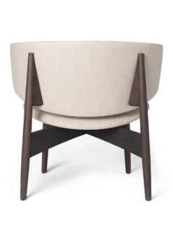 Herman Lounge Wo Main Line Lin – Mörkbetsad bok/sand Stol