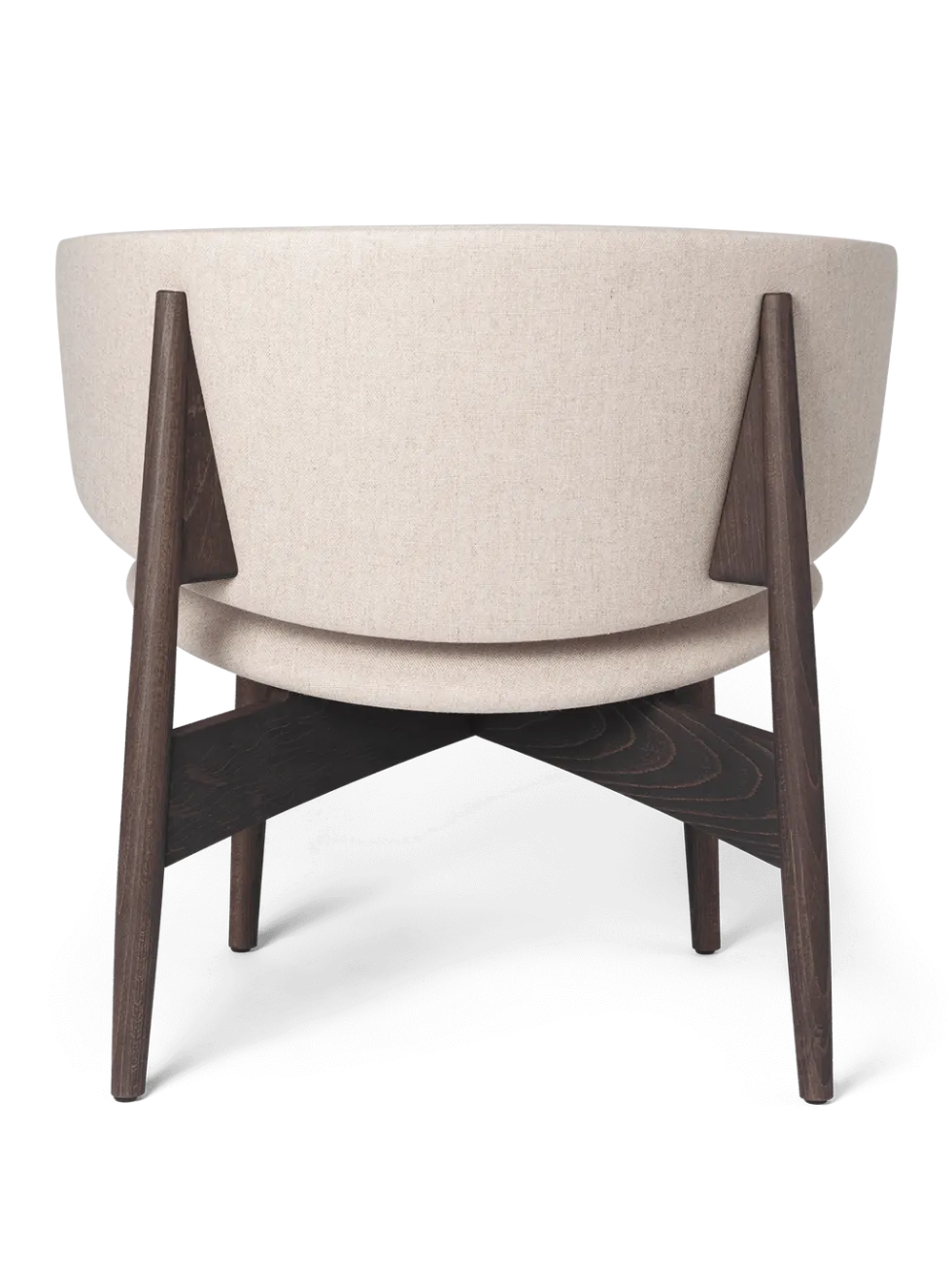Herman Lounge Wo Main Line Lin – Mörkbetsad bok/sand Stol