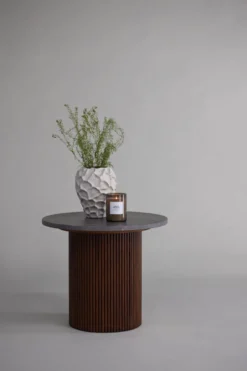 Härön Sidobord ⌀52 Walnut