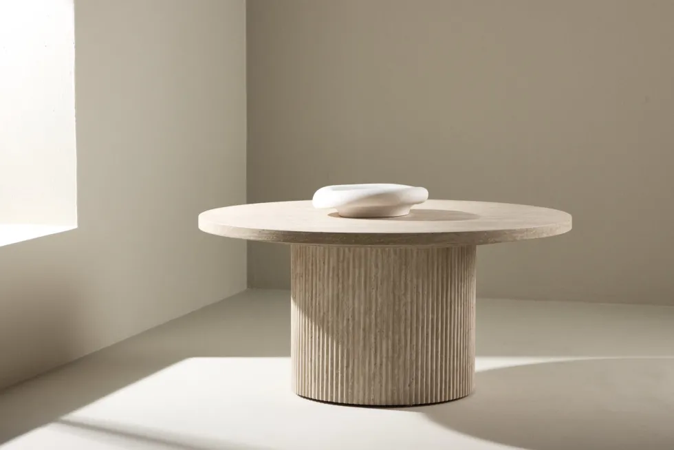 Härön Soffbord ⌀80 Beige