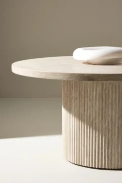 Härön Soffbord ⌀80 Beige
