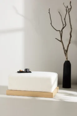 Ivy Ottoman 70 x 45 x 100 White