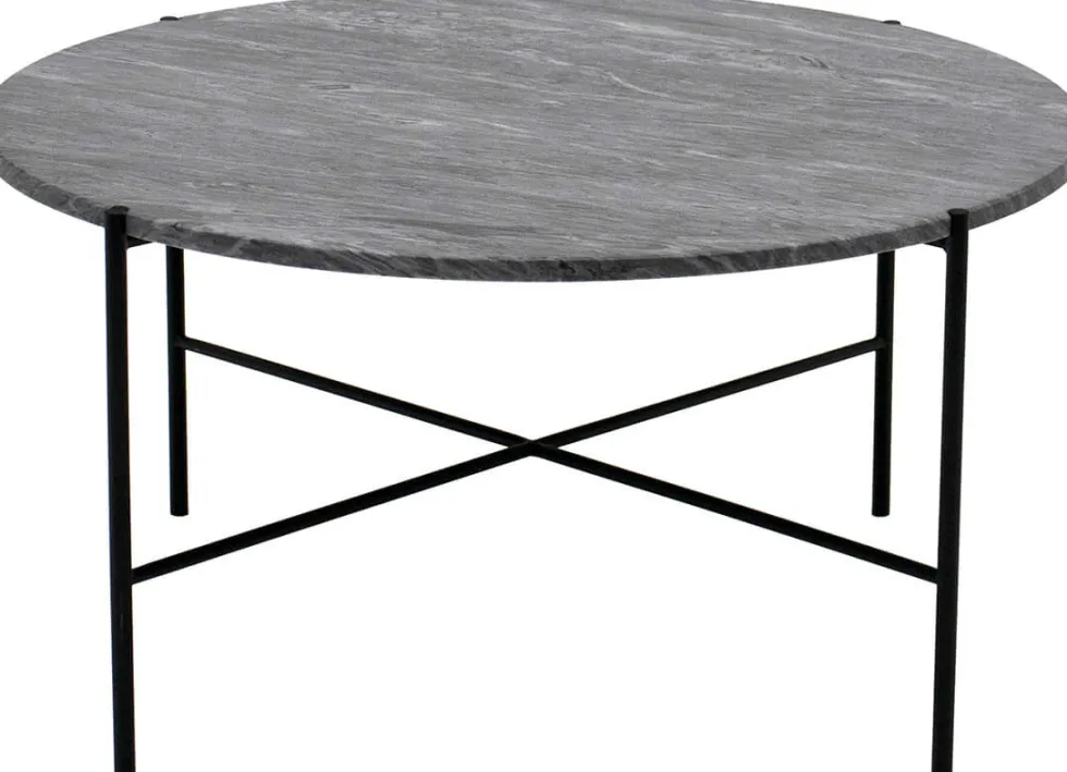 IWO – Runt soffbord Marmor Ø80 cm