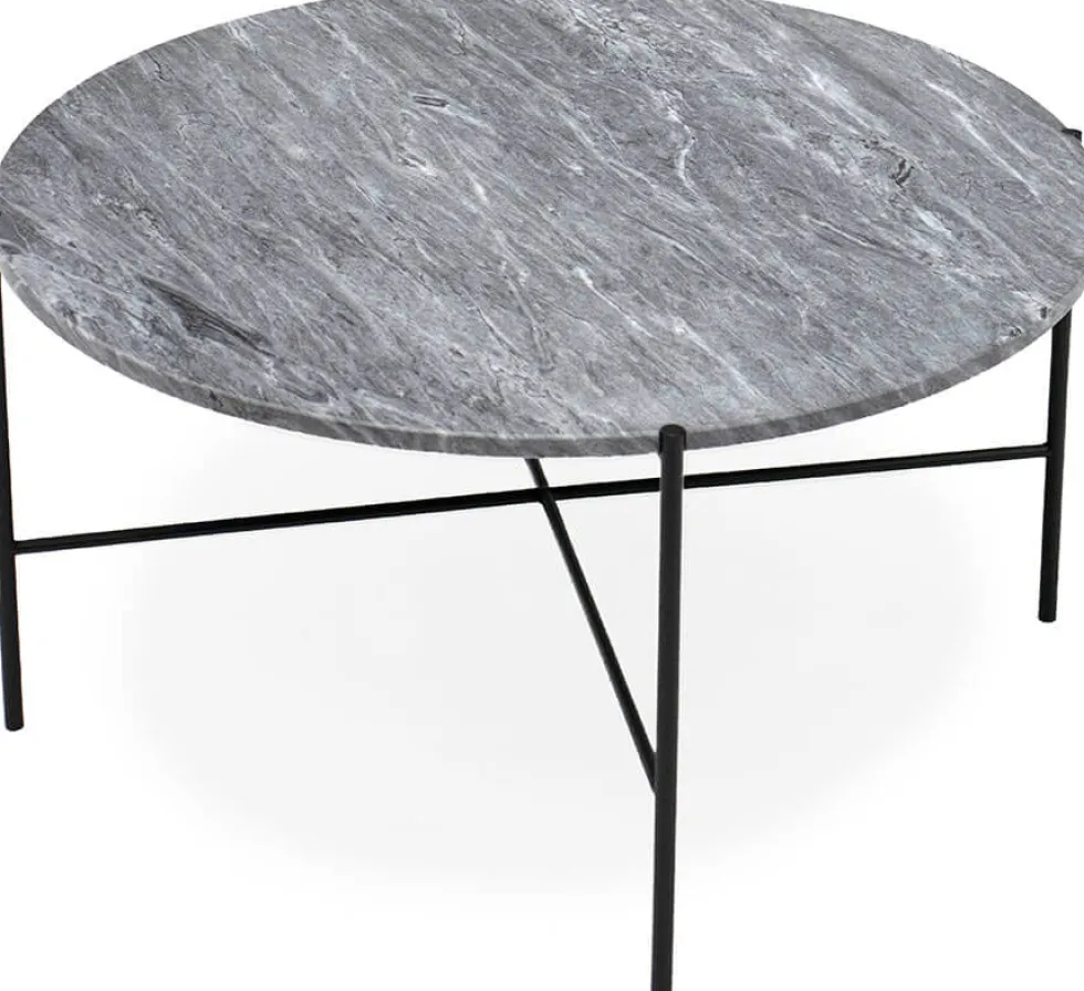 IWO – Runt soffbord Marmor Ø80 cm