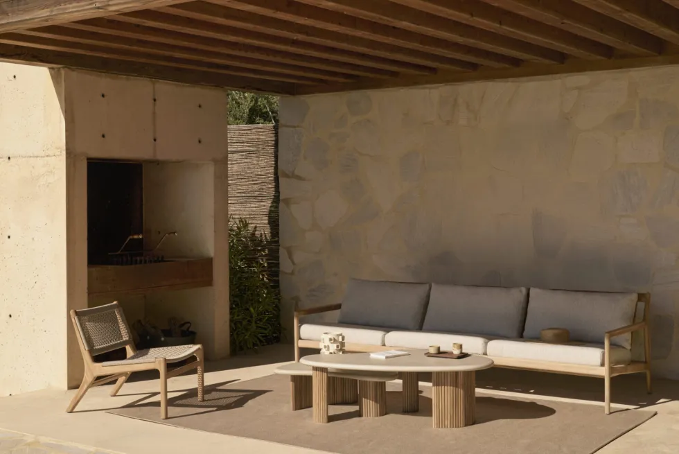 Jack 3-sits outdoor teak