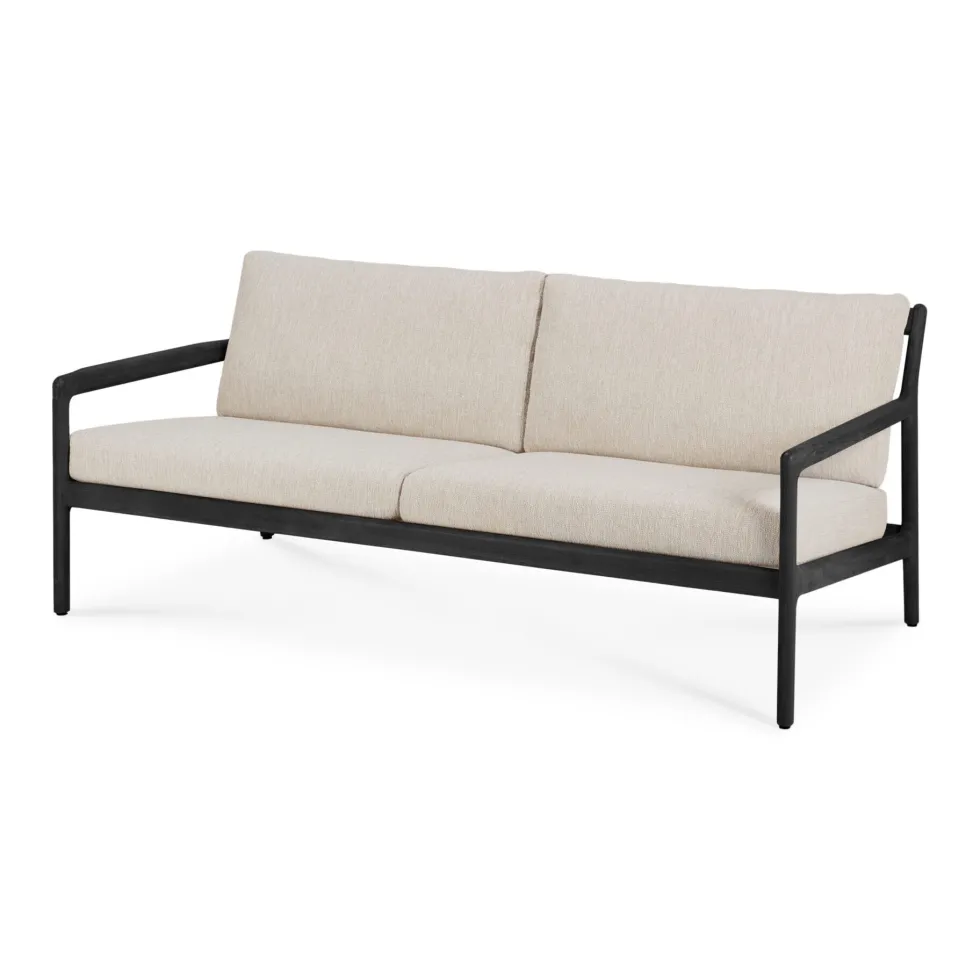 Jack 2-sits outdoor teak black